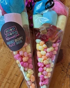 Essex soft play bus sweet cones party extra for children's birthday parties